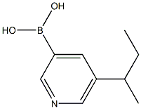 (5-(sec-butyl)pyridin-3-yl)boronic acid Struktur
