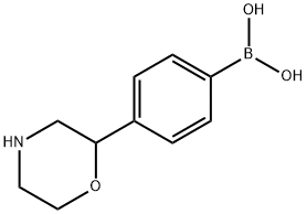 (4-(morpholin-2-yl)phenyl)boronic acid Struktur
