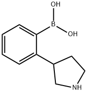 2-(Pyrrolidin-3-yl)phenylboronic acid Struktur