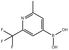 2-Methyl-6-(trifluoromethyl)pyridine-4-boronic acid Struktur