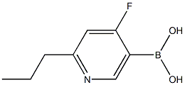 4-Fluoro-2-(n-propyl)pyridine-5-boronic acid Structure