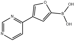 4-(Pyrimidin-4-yl)furan-2-boronic acid|