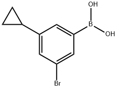 (3-bromo-5-cyclopropylphenyl)boronic acid|
