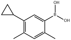 2,4-Dimethyl-5-cyclopropylphenylboronic acid Struktur