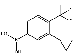 (3-cyclopropyl-4-(trifluoromethyl)phenyl)boronic acid Structure