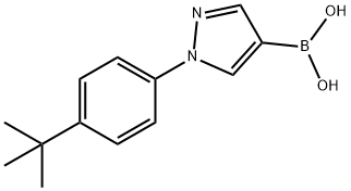 1-(4-tert-Butylphenyl)-1H-pyrazole-4-boronic acid Struktur