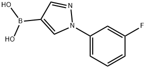 1-(3-Fluorophenyl)-1H-pyrazole-4-boronic acid Structure