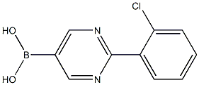 (2-(2-chlorophenyl)pyrimidin-5-yl)boronic acid Struktur