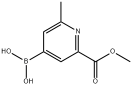 [2-(METHOXYCARBONYL)-6-METHYLPYRIDIN-4-YL]BORONIC ACID Struktur