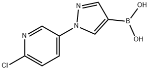 1-(6-Chloro-3-pyridyl)-1H-pyrazole-4-boronic acid Struktur