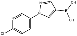 1-(6-Chloro-3-pyridyl)-1H-pyrazole-4-boronic acid,2225170-45-4,结构式