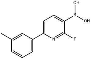 2-Fluoro-6-(3-tolyl)pyridine-3-boronic acid,2225172-52-9,结构式