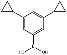 3,5-Dicyclopropylphenylboronic acid Structure
