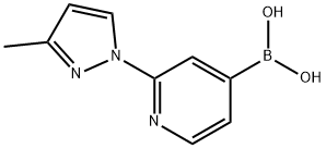 2-(3-Methyl-1H-pyrazol-1-yl)pyridine-4-boronic acid|