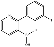 2-(3-Fluorophenyl)pyridine-3-boronic acid Struktur