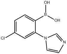 4-Chloro-2-(1H-imidazol-1-yl)phenylboronic acid Struktur