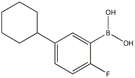 2-Fluoro-5-(cyclohexyl)phenylboronic acid,2225175-07-3,结构式