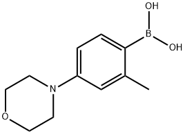 2-Methyl-4-morpholinophenylboronic acid Struktur