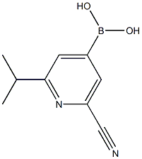 2-(iso-Propyl)-6-cyanopyridine-4-boronic acid Struktur