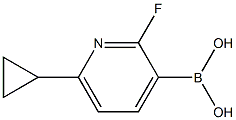 (6-环丙基-2-氟吡啶-3-基)硼酸, 2225176-82-7, 结构式