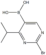 2-Bromo-4-(iso-propyl)pyrimidine-5-boronic acid Structure