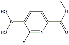 2-氟-6-(甲氧基羰基)吡啶-3-基]硼酸, 2225177-42-2, 结构式