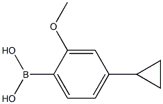 (4-cyclopropyl-2-methoxyphenyl)boronic acid Struktur