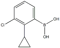 3-Chloro-2-cyclopropylphenylboronic acid 结构式