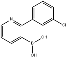 2-(3-Chlorophenyl)pyridine-3-boronic acid Struktur