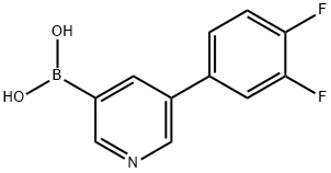 5-(3, 4-Difluorophenyl)pyridine-3-boronic acid Structure