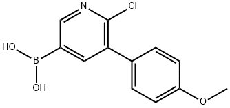 6-Chloro-5-(4-methoxyphenyl)pyridine-3-boronic acid|
