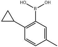 (2-cyclopropyl-5-methylphenyl)boronic acid Struktur