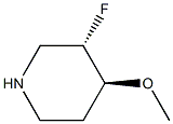 (3S,4S)-3-fluoro-4-methoxypiperidine Structure