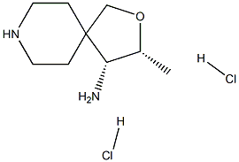 (3R,4R)-3-methyl-2-oxa-8-azaspiro[4.5]decan-4-amine dihydrochloride, 2227197-87-5, 结构式