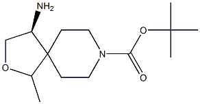 tert-butyl (4S)-4-amino-1-methyl-2-oxa-8-azaspiro[4.5]decane-8-carboxylate 结构式