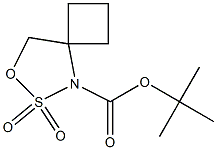 tert-butyl 7-oxa-6-thia-5-azaspiro[3.4]octane-5-carboxylate 6,6-dioxide Structure