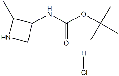 叔丁基(2-甲基氮杂环丁烷-3-基)氨基甲酸酯盐酸盐 结构式