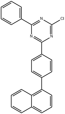 2-氯-4-(4-(萘-1-基)苯基)-6-苯基-1,3,5-三嗪,2229752-36-5,结构式
