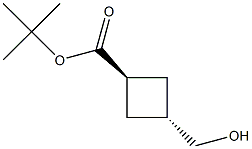 tert-butyl trans-3-(hydroxymethyl)cyclobutanecarboxylate Structure