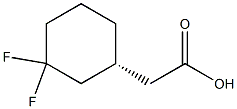 2-[(1R)-3,3-difluorocyclohexyl]acetic acid Struktur