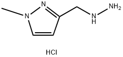 (1-methylpyrazol-3-yl)methylhydrazine dihydrochloride, 2231673-46-2, 结构式