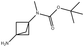 tert-butyl N-{3-aminobicyclo[1.1.1]pentan-1-yl}-N-methylcarbamate Structure