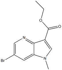 ethyl 6-bromo-1-methyl-1H-pyrrolo[3,2-b]pyridine-3-carboxylate Structure