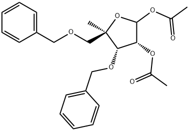 1',2'-Di-O-acetyl-3',5'-di-O-benzoyl-D-ribofuranose Struktur