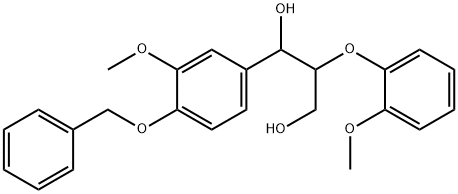 1-(4-Benzyloxy-3-methoxy-phenyl)-2-(2-methoxy-phenoxy)-propane-1,3-diol Structure