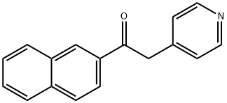 1-(naphthalen-2-yl)-2-(pyridin-4-yl)ethanone 结构式