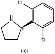 (R)-2-(2,6-dichlorophenyl)pyrrolidine hydrochloride Struktur