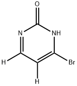 4-bromopyrimidin-5,6-d2-2-ol Structure