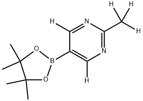 2-(methyl-d3)-5-(4,4,5,5-tetramethyl-1,3,2-dioxaborolan-2-yl)pyrimidine-4,6-d2 Structure