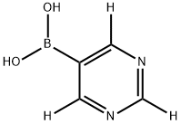 (pyrimidin-5-yl-d3)boronic acid 结构式